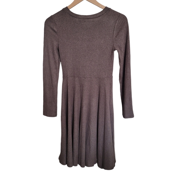 🆕️ Lulus Fit and Fair Ribbed Knit Long Sleeve Skater Dress - Picture 8 of 10